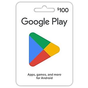 $100 | $100 Google Play Gift Card + $10 credit at Amazon